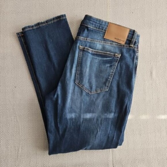 Weatherproof Jeans Men's W36xL30 Vintage Slim Straight Dark Blue Distressed - Picture 12 of 16